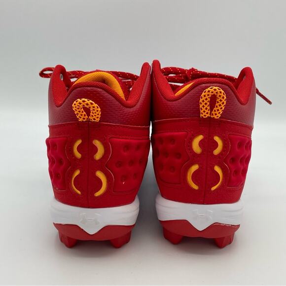 Under Armour 2024 Harper 8 Mid RM Jr Baseball Cleats 3026597 Red White Youth 6.5 - Picture 4 of 9